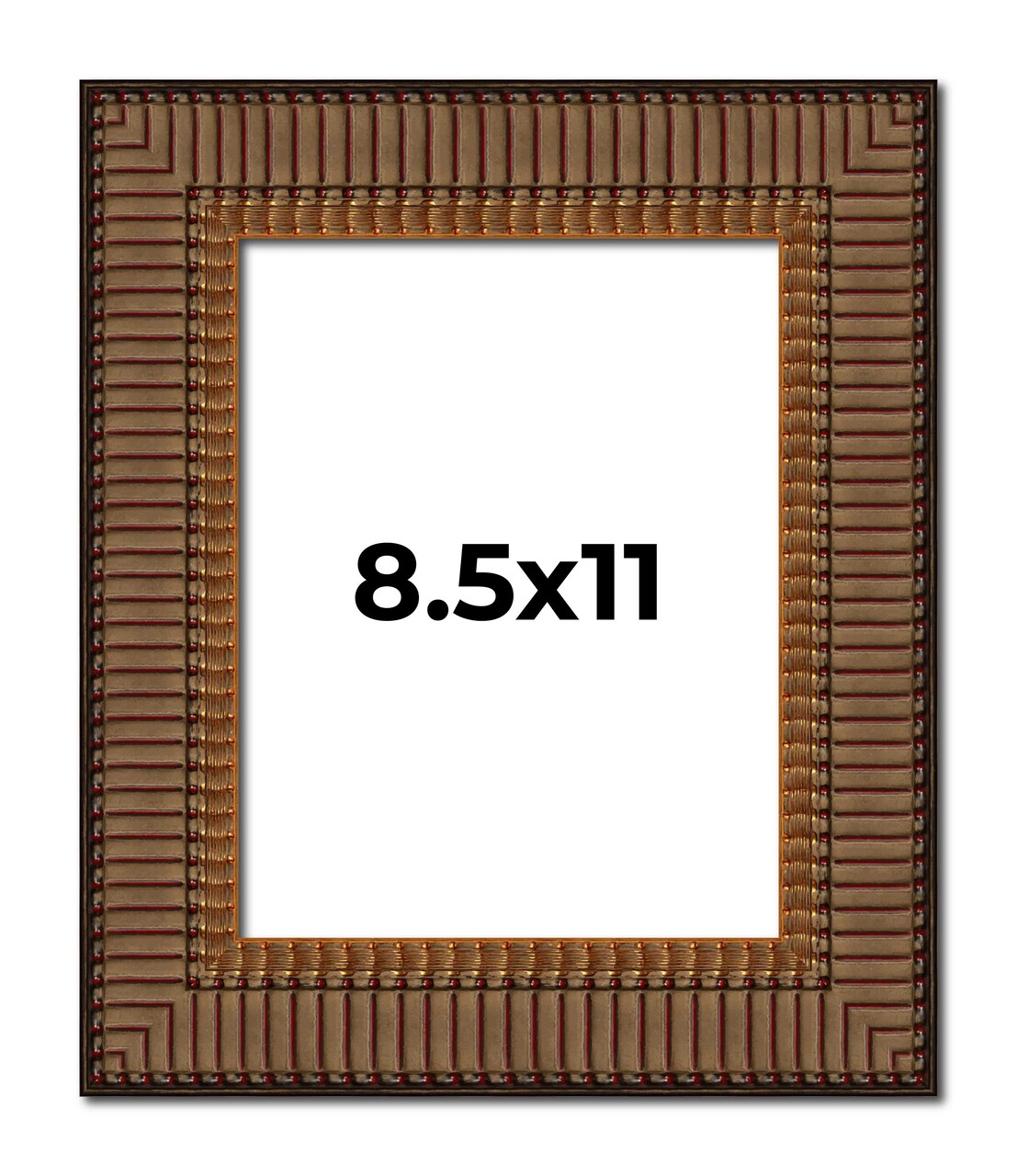 Photo Size Museum Black Picture Frame - UV Acrylic, Foam Board Backing, Hanging Hardware